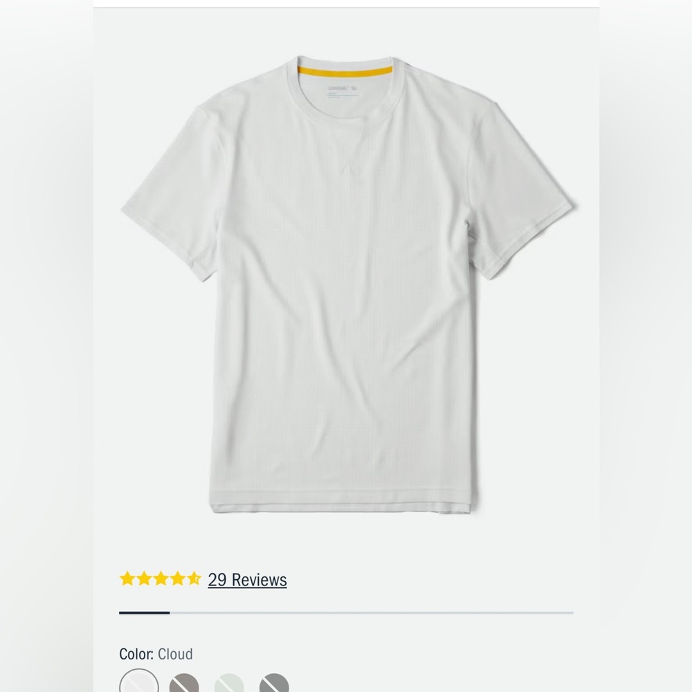 Classic Men's Short Sleeve Tee in White